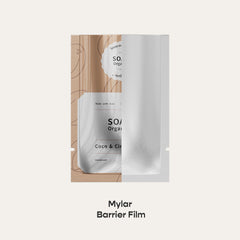 Customizable Glossy Mylar Foil Open Top Bags (Full Customization)