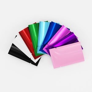 QQ Studio® Glossy Mylar Foil Open Fill Bags (Basic Printing)