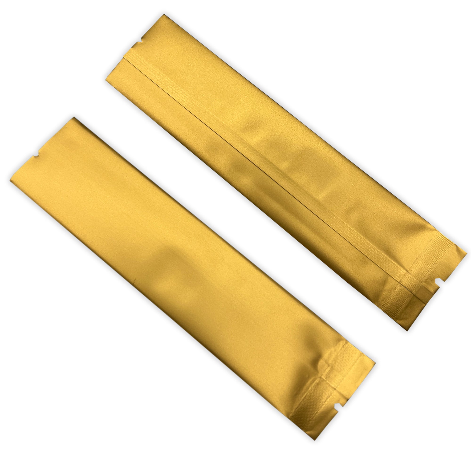 Double-Sided Matte Brass Gold Aluminum Foil SlickSeal™ Stick Bags