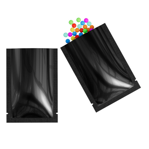 Colorful Glossy Mylar Foil Open Fill Packaging Bags