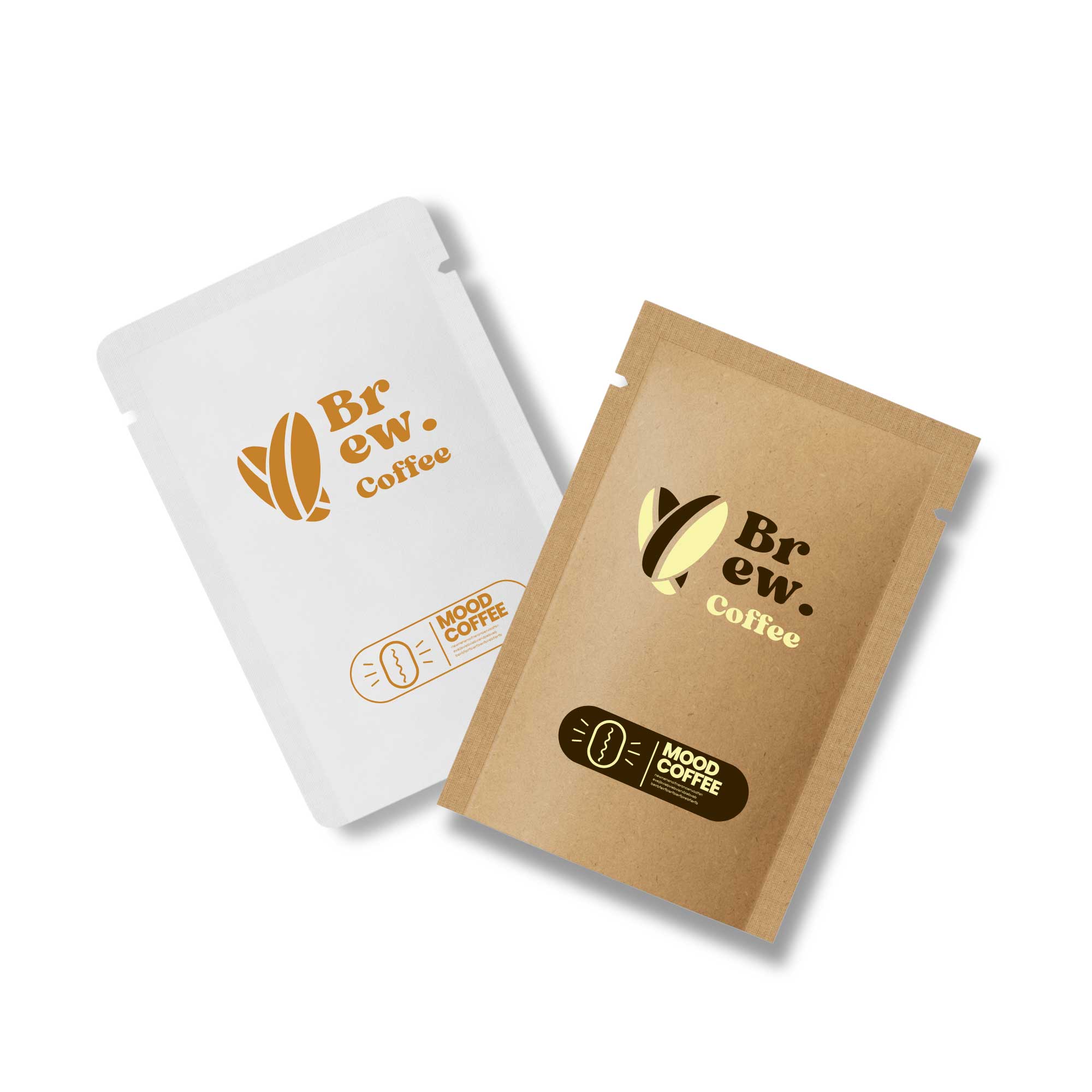 Customizable Natural Kraft Mylar Foil Open Top Bags (Basic Printing)