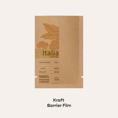 Customizable Natural Kraft Mylar Foil Open Top Bags (Full Customization)