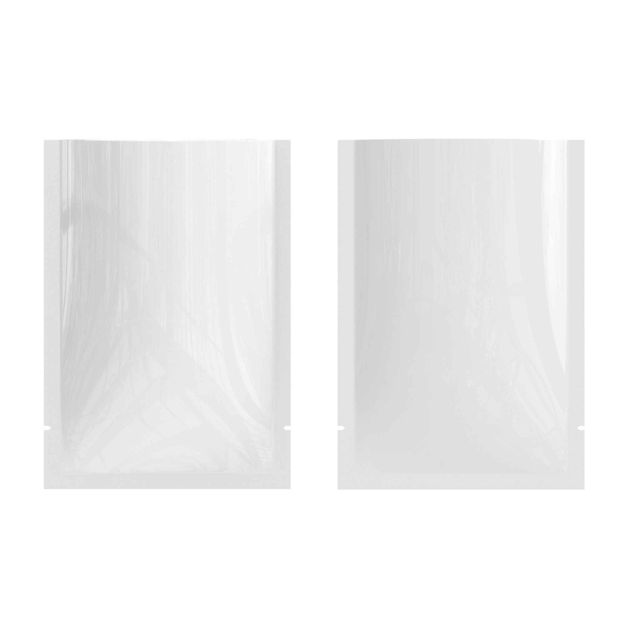 Customizable Glossy Fantasy White Single Side Window Polyethylene Open Top Bags (Basic Printing)