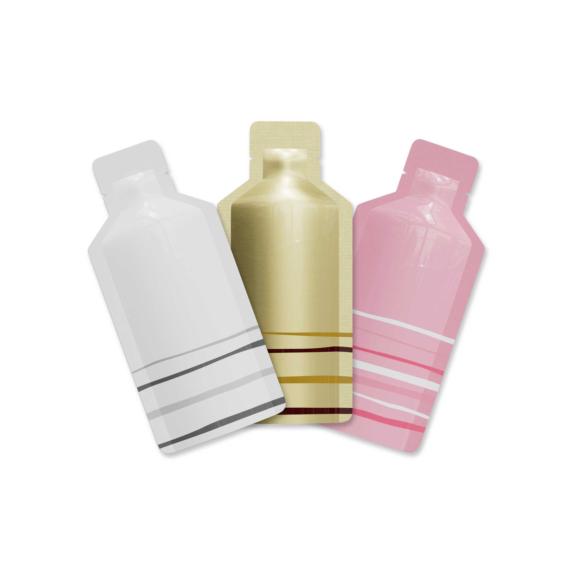 Customizable Double-Sided Aluminum Bottle Shape Open Bottom Bags (Basic Printing)