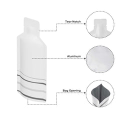 Customizable Double-Sided Aluminum Bottle Shape Open Bottom Bags (Basic Printing)