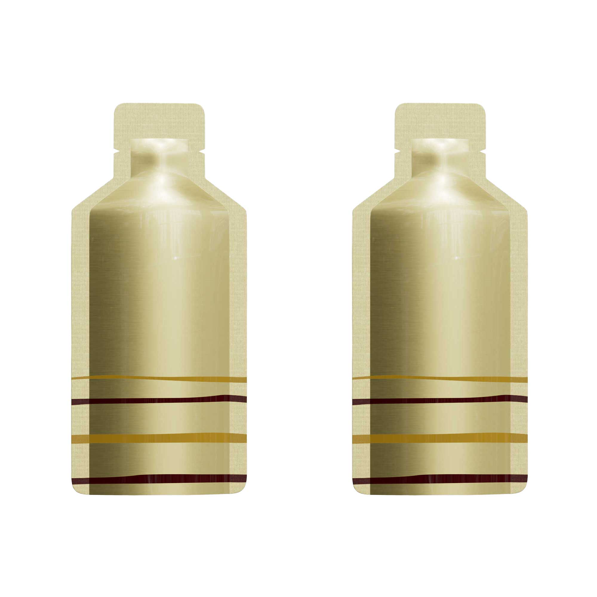 Customizable Double-Sided Aluminum Bottle Shape Open Bottom Bags (Basic Printing)