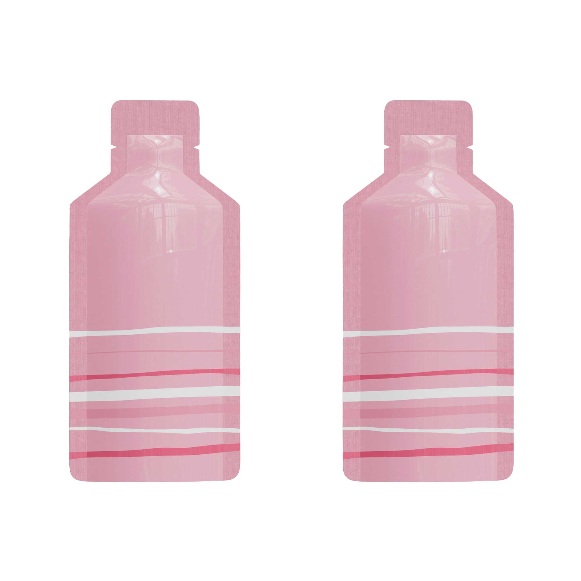 Customizable Double-Sided Aluminum Bottle Shape Open Bottom Bags (Basic Printing)