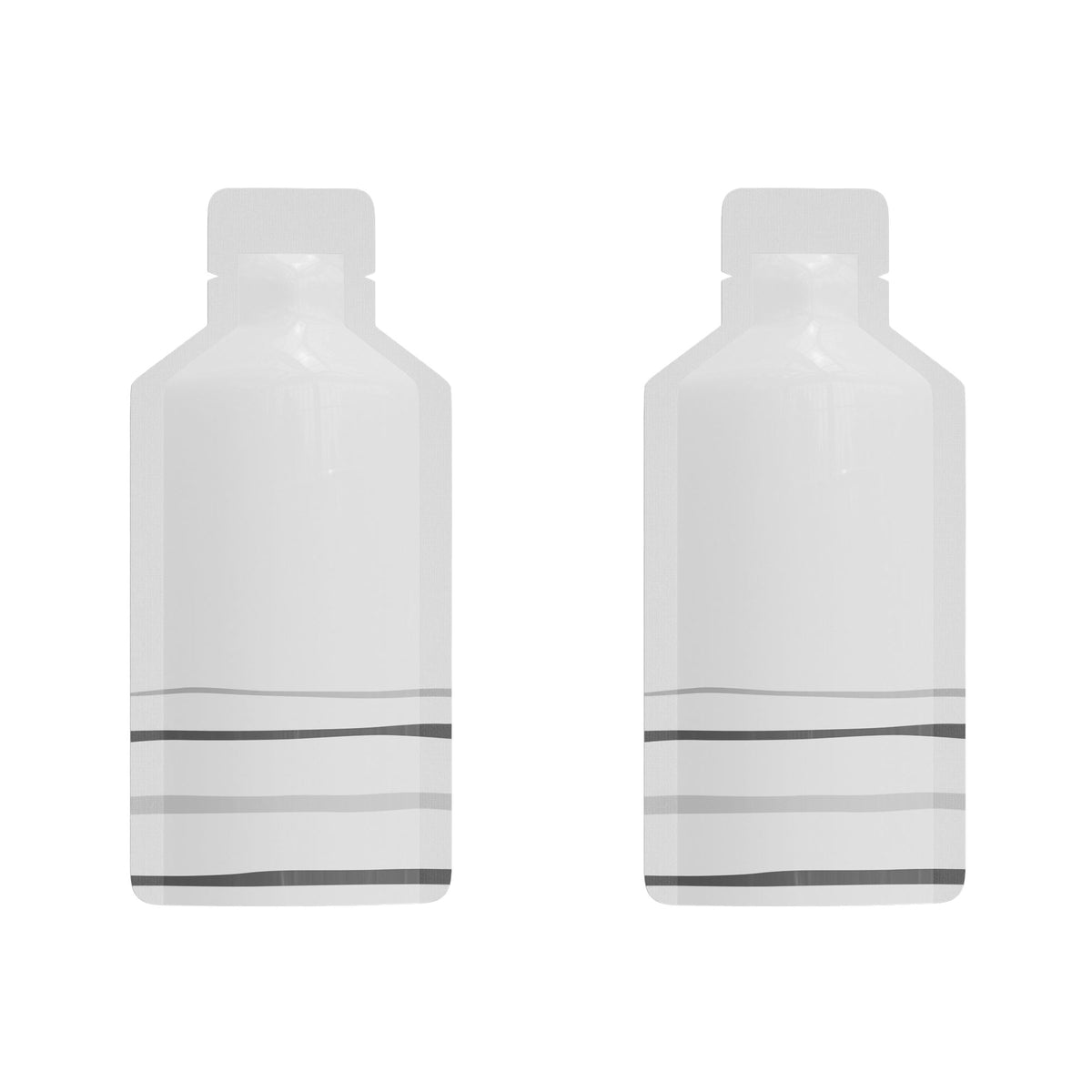 Customizable Double-Sided Aluminum Bottle Shape Open Bottom Bags (Basic Printing)