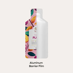 Customizable Double-Sided Glossy Aluminum Bottle Shape Open Bottom Bags (Full Customization)