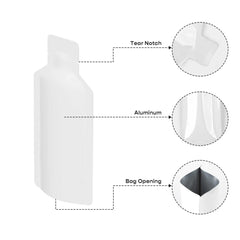 Customizable Double-Sided Glossy Aluminum Bottle Shape Open Bottom Bags (Full Customization)