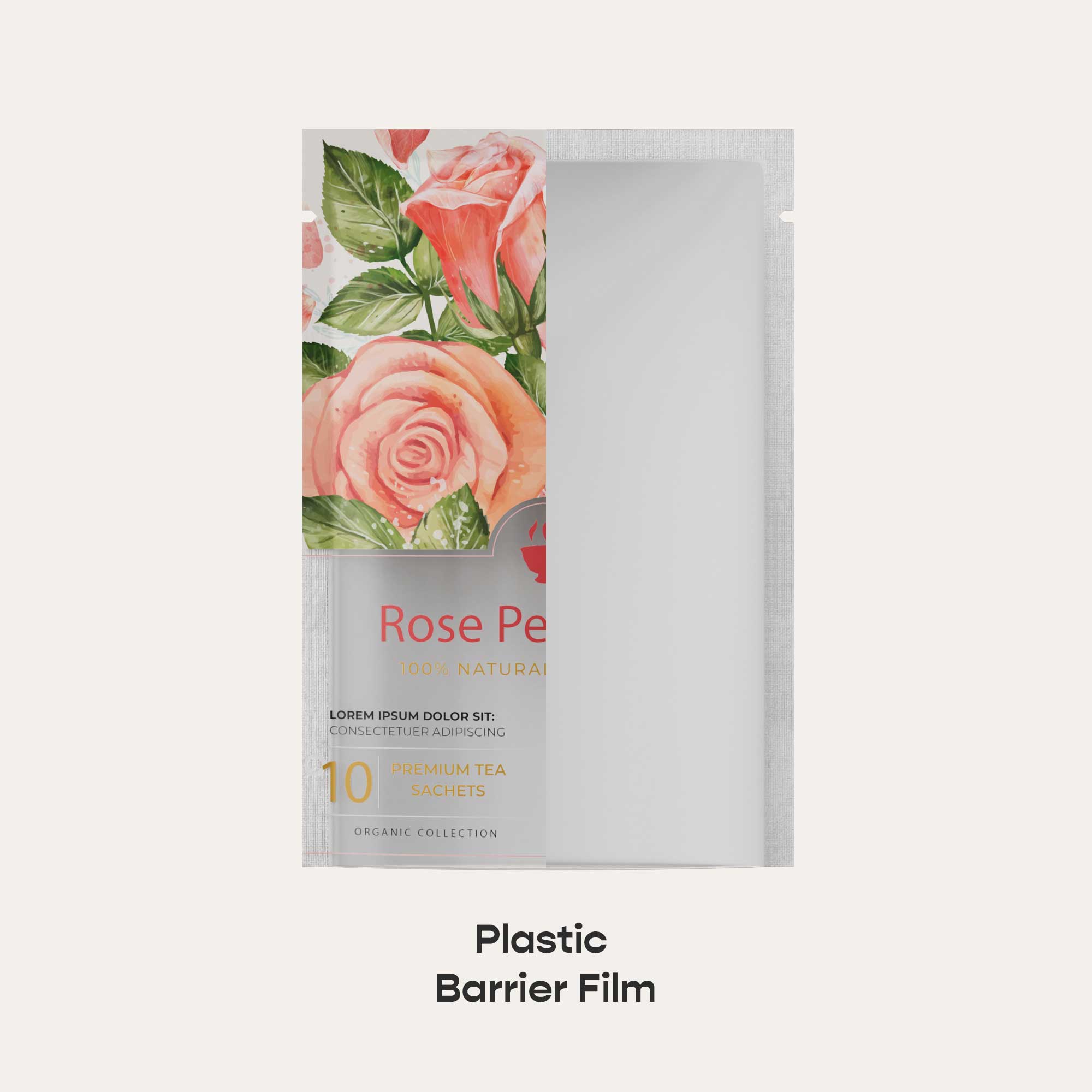 Customizable Matte Plastic Open Top Bags with Frosted Window (Full Customization)