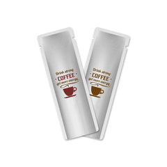 Customizable Iron Silver Aluminum SlickSeal™ Stick Pouches Bags with Rounded Corners (Basic Printing)