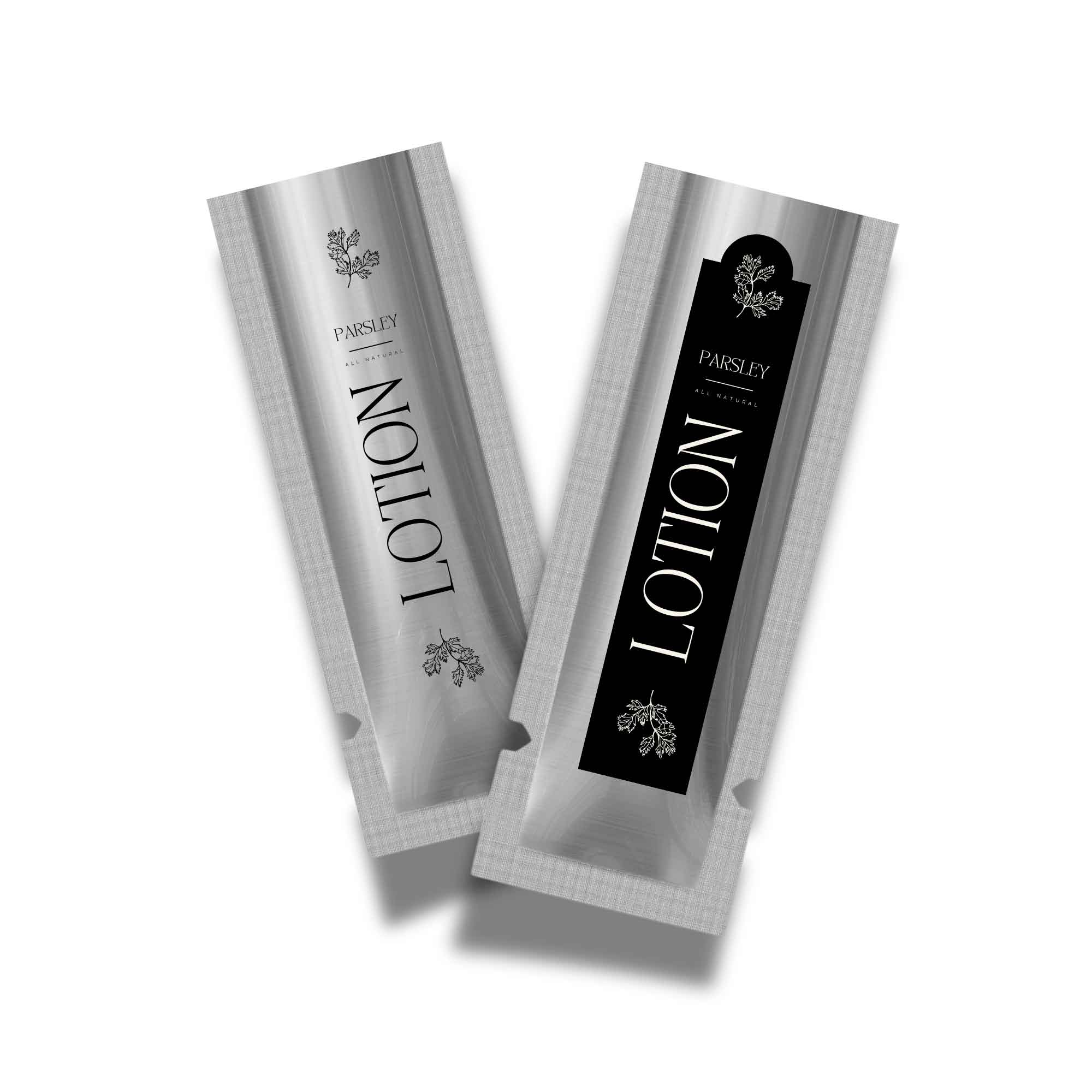 Customizable Aluminum Open Top Stick Pouches with Straight Corners (Basic Printing)