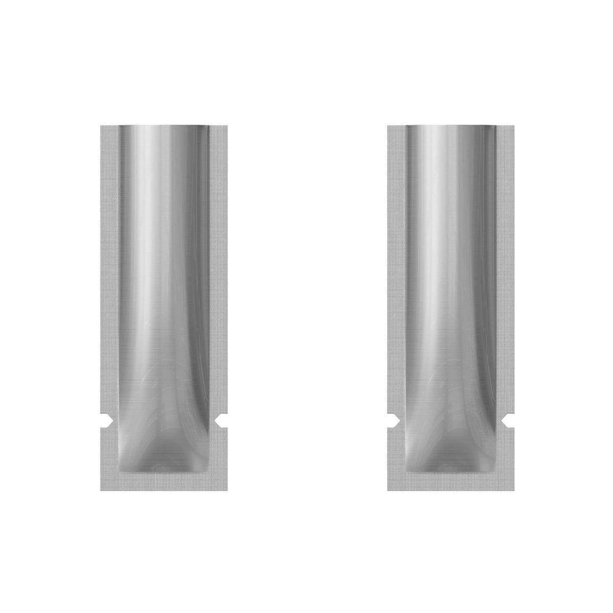 Customizable Aluminum Open Top Stick Pouches with Straight Corners (Basic Printing)