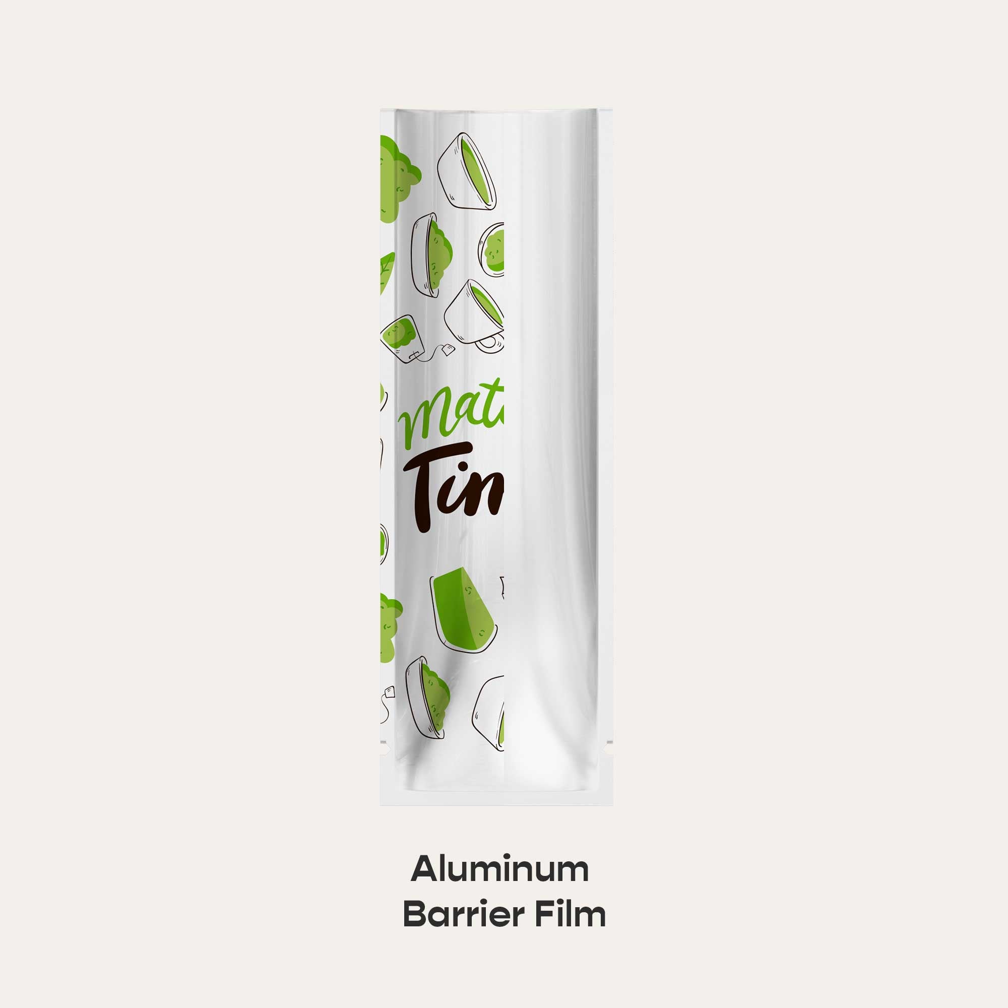 Customizable Clear Front Aluminum SlickSeal™ Stick Pouches with Straight Corners (Full Customization)