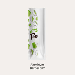 Customizable Clear Front Aluminum SlickSeal™ Stick Pouches with Straight Corners (Full Customization)
