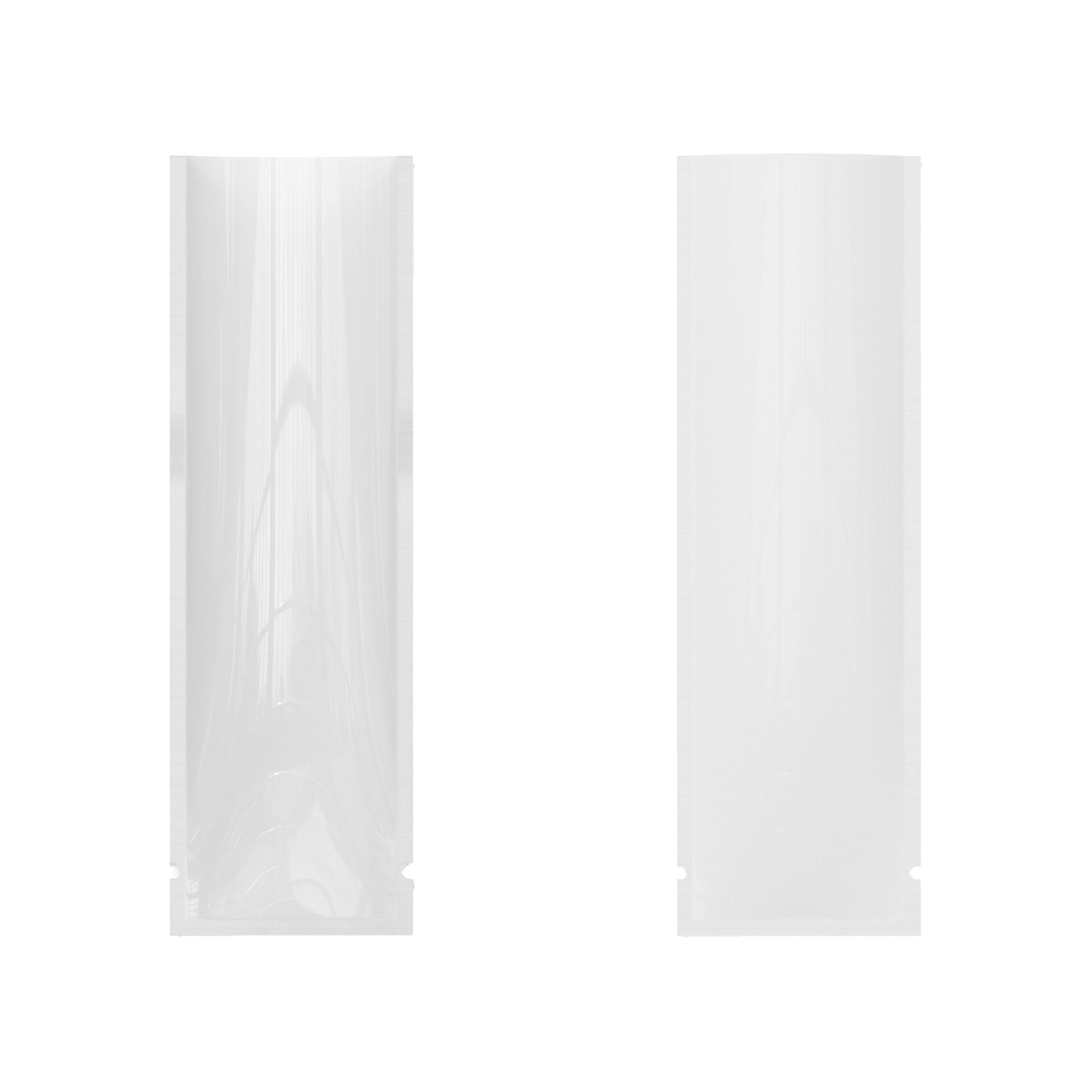 Customizable Clear Front Aluminum SlickSeal™ Stick Pouches with Straight Corners (Full Customization)