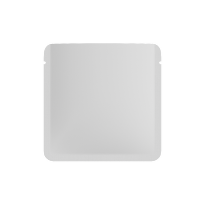 Matte Coconut White Square Aluminum Foil Packaging Bag with Rounded Corners