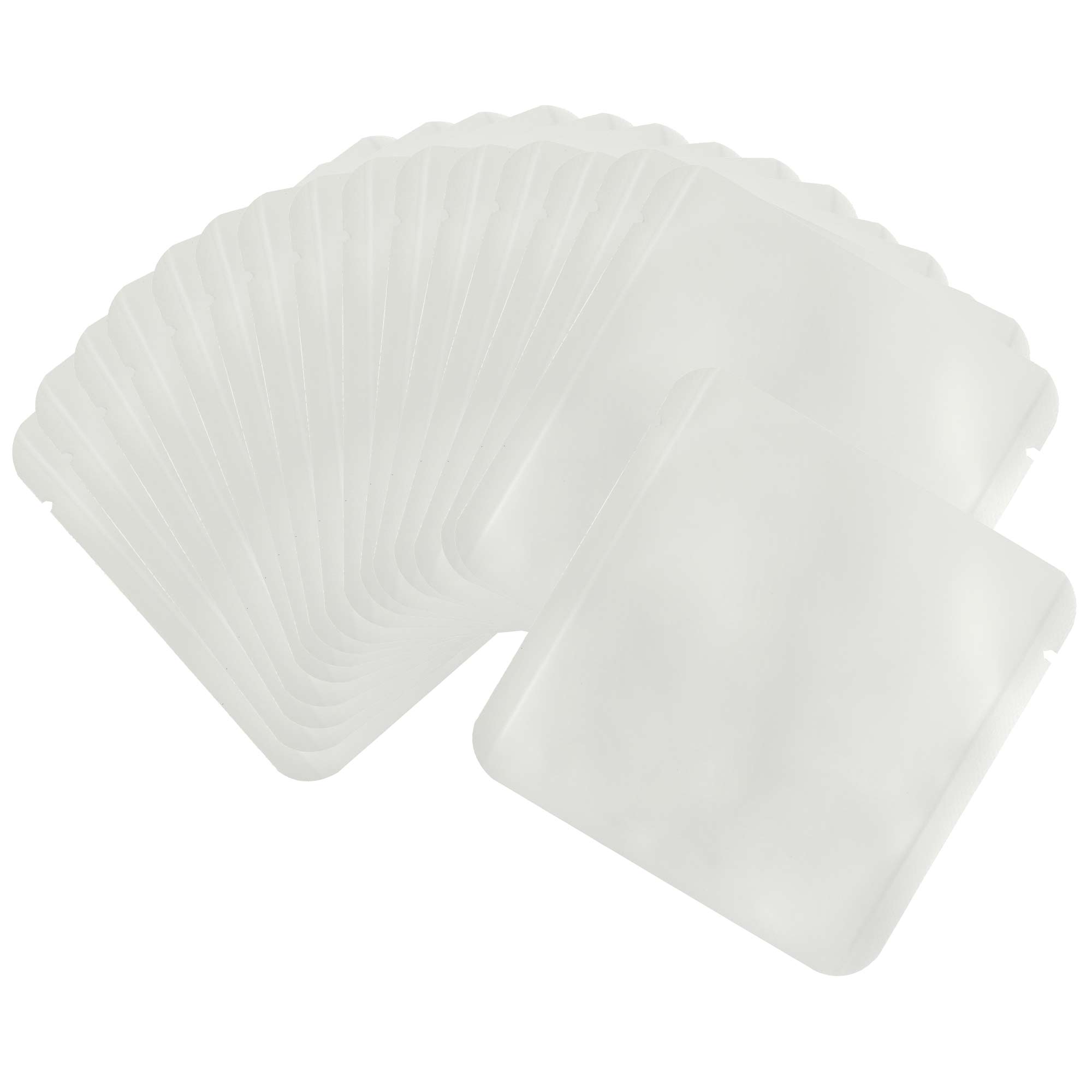Matte Coconut White Square Aluminum Foil Packaging Bag with Rounded Corners