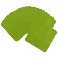 Matte Rustic Coniferous Green Square Aluminum Foil Packaging Bag with Rounded Corners