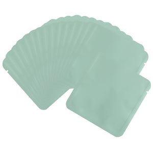 Matte Vintage Blue Square Aluminum Foil Packaging Bag with Rounded Corners