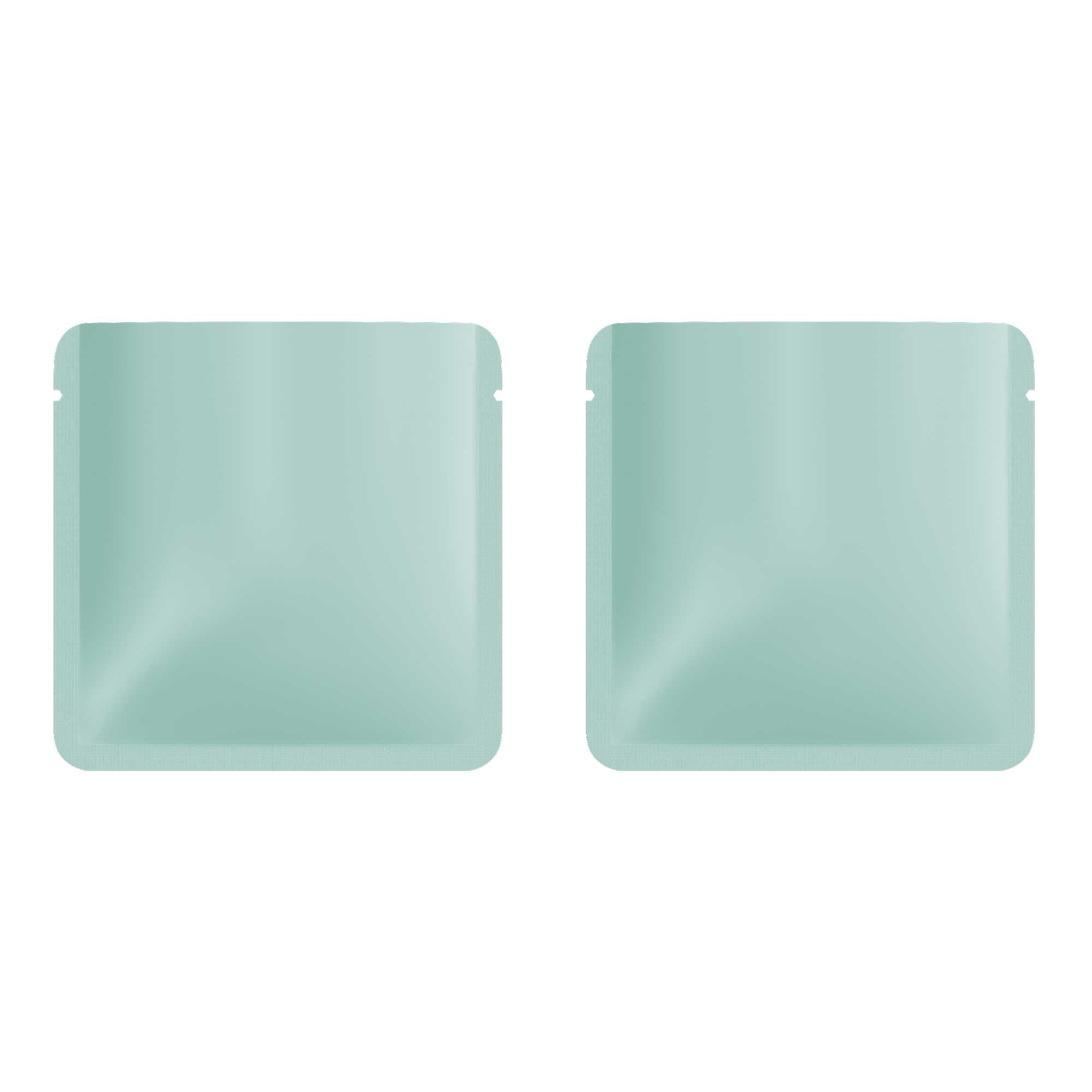Customizable Matte Square Aluminum Open Top Bag with Rounded Corners (Basic Printing)