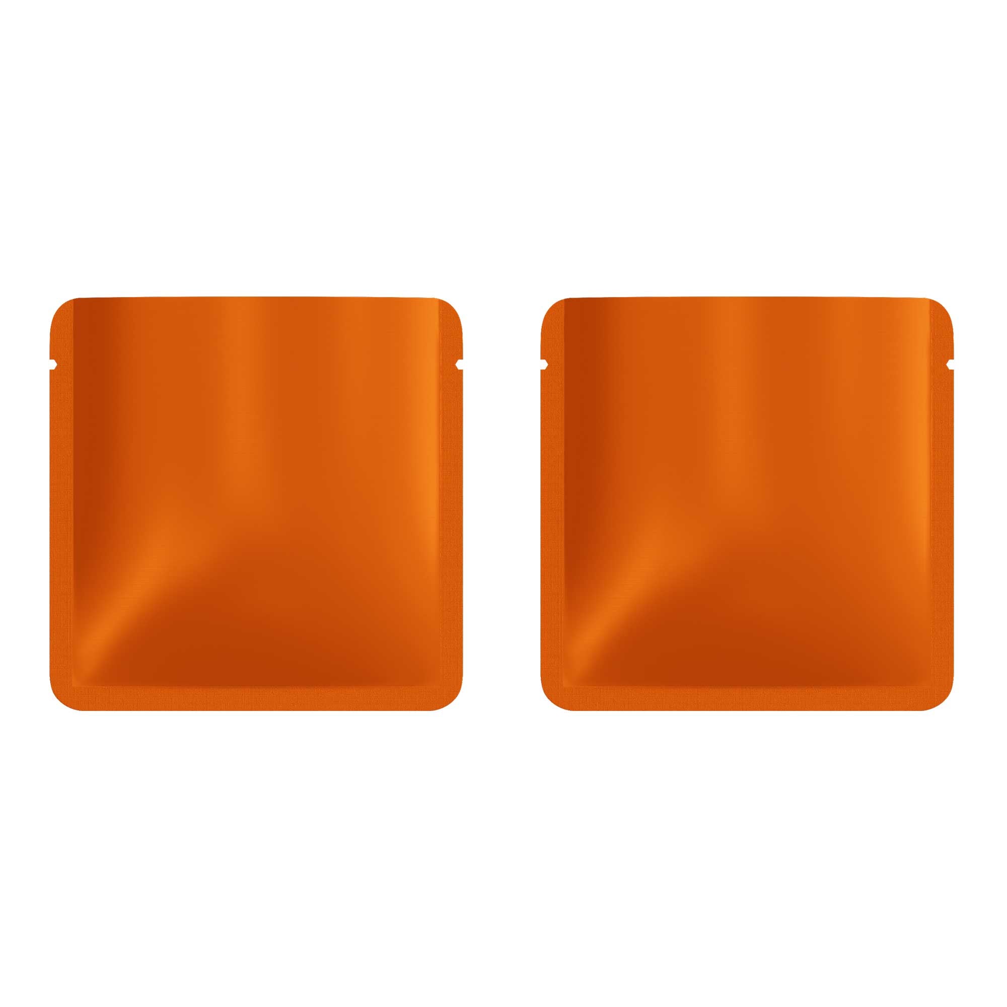 Customizable Matte Square Aluminum Open Top Bag with Rounded Corners (Basic Printing)