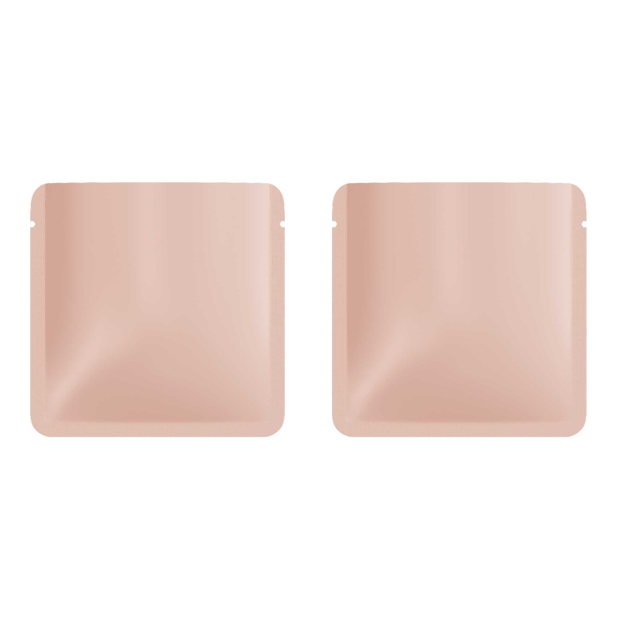 Customizable Matte Square Aluminum Open Top Bag with Rounded Corners (Basic Printing)