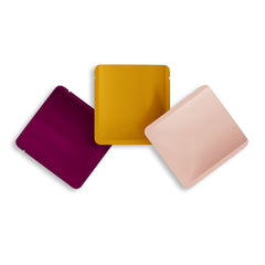 Customizable Matte Square Aluminum Open Top Bag with Rounded Corners (Basic Printing)