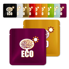 Customizable Matte Square Aluminum Open Top Bag with Rounded Corners (Basic Printing)