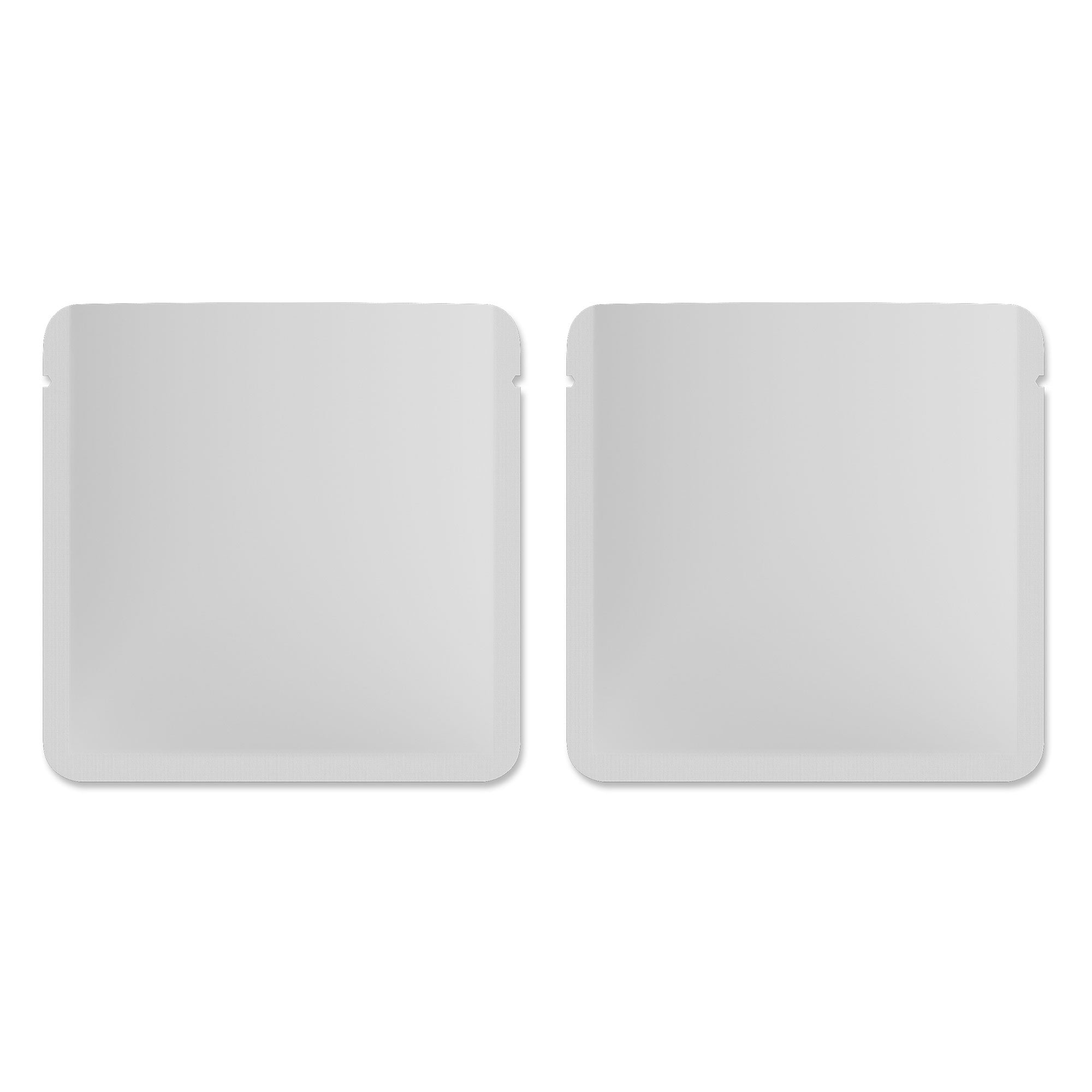 Customizable Matte Square Aluminum Open Top Bag with Rounded Corners (Full Customization)