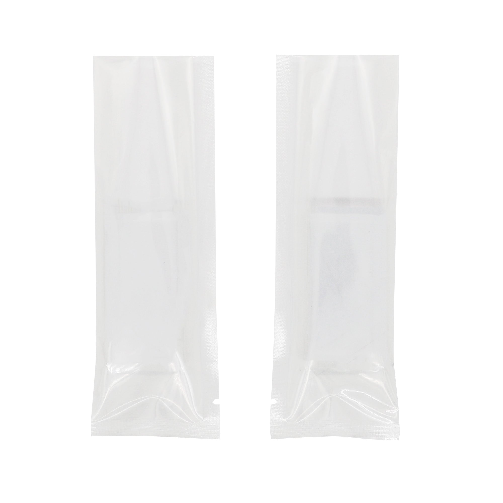 Glossy Quartz Clear Plastic Flat SlickSeal™ Stick Pouches