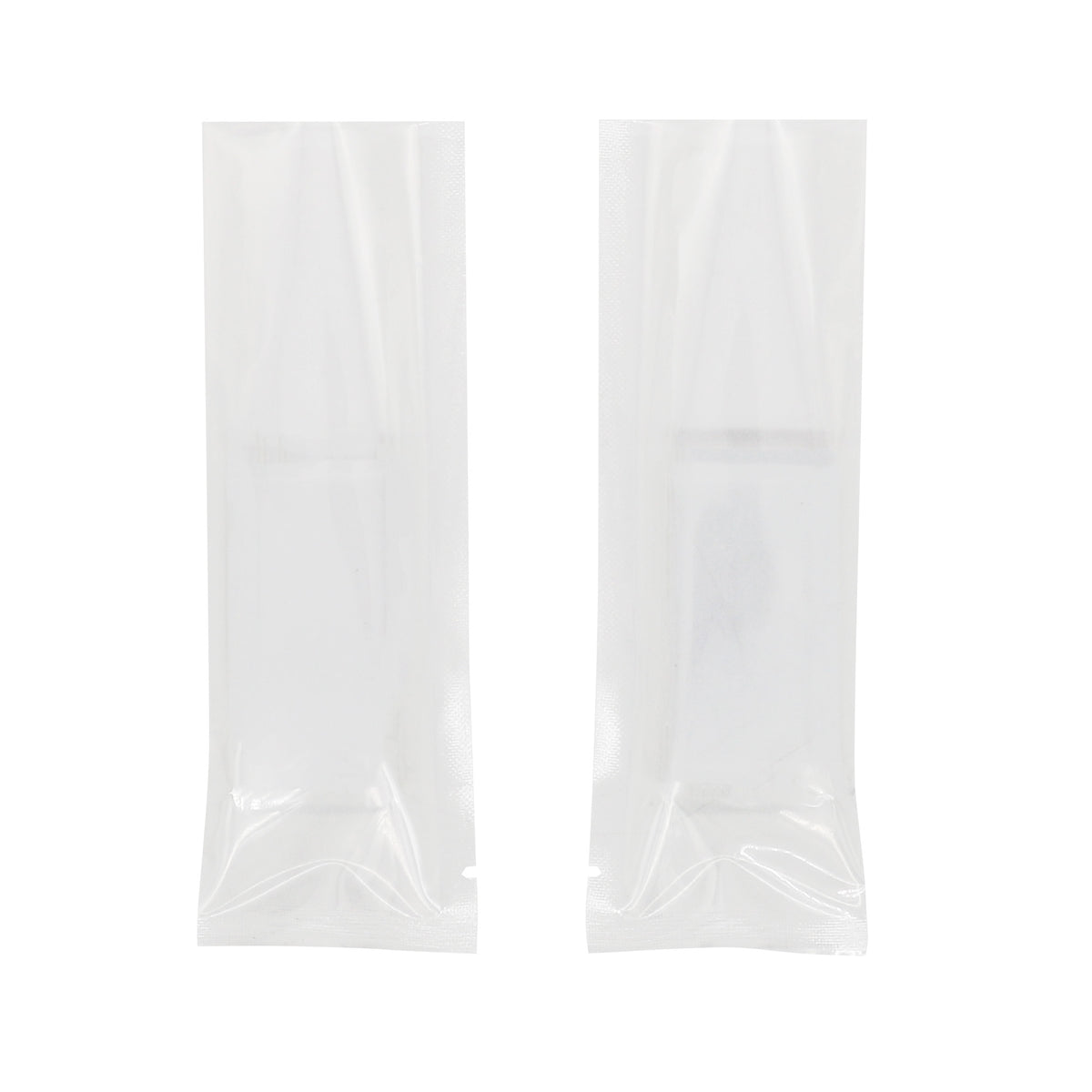 Glossy Quartz Clear Plastic Flat SlickSeal™ Stick Pouches
