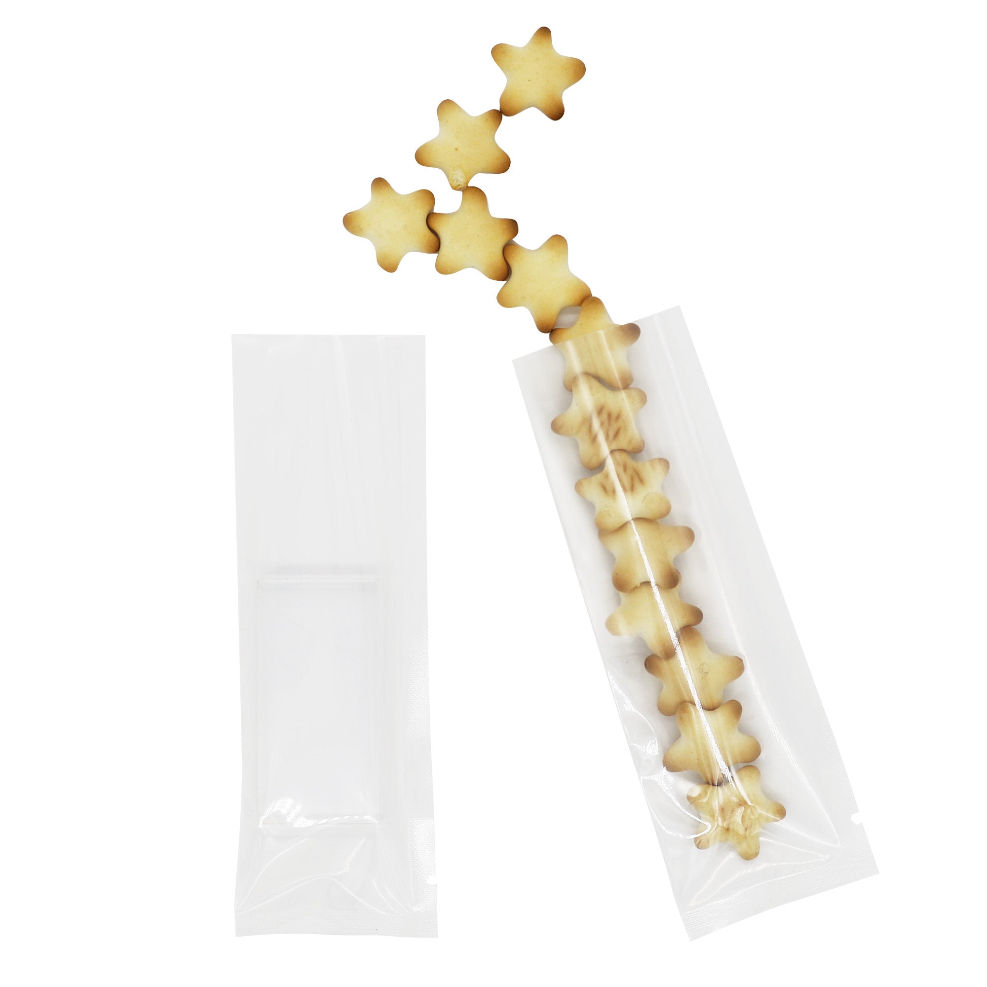 Glossy Quartz Clear Plastic Flat SlickSeal™ Stick Pouches