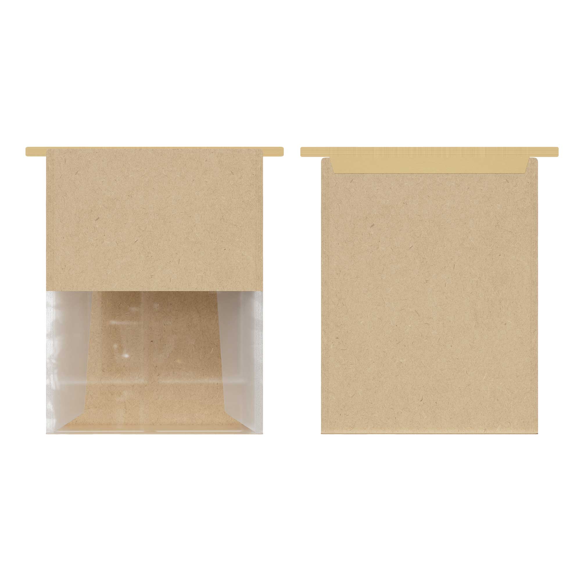 Customizable Cotton Paper Open Top Bakery Bags with Tin Tie (Basic Printing)