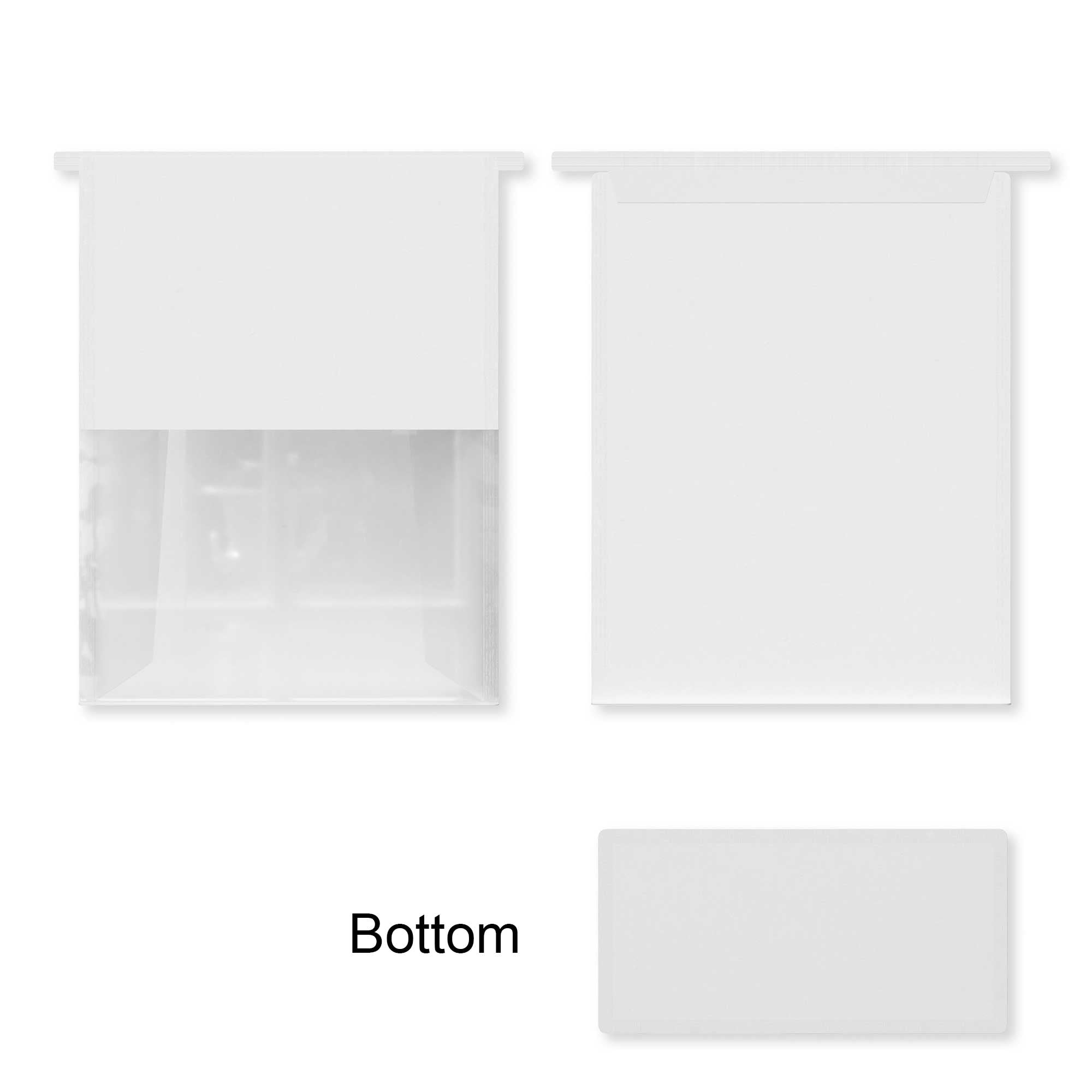 Customizable Half Colored Cotton Paper Open Top Side Gusset Bags with Tin Tie (Full Customization)