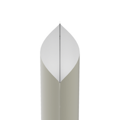 Matte Snowy White Square Aluminum with Rounded Corner Stand Up SlickSeal™ Bags