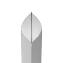 Matte Nickel Silver Square Aluminum with Rounded Corner Stand Up SlickSeal™ Bags