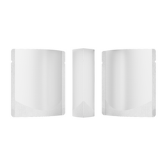Matte Nickel Silver Square Aluminum with Rounded Corner Stand Up SlickSeal™ Bags
