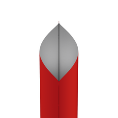 Matte Rose Red Square Aluminum with Rounded Corner Stand Up SlickSeal™ Bags