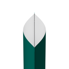 Matte Empress Teal Green Square Aluminum with Rounded Corner Stand Up SlickSeal™ Bags