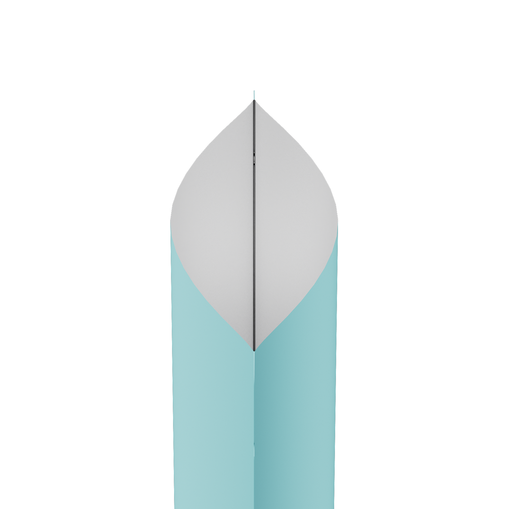 Matte Powder Blue Square Aluminum with Rounded Corner Stand Up SlickSeal™ Bags