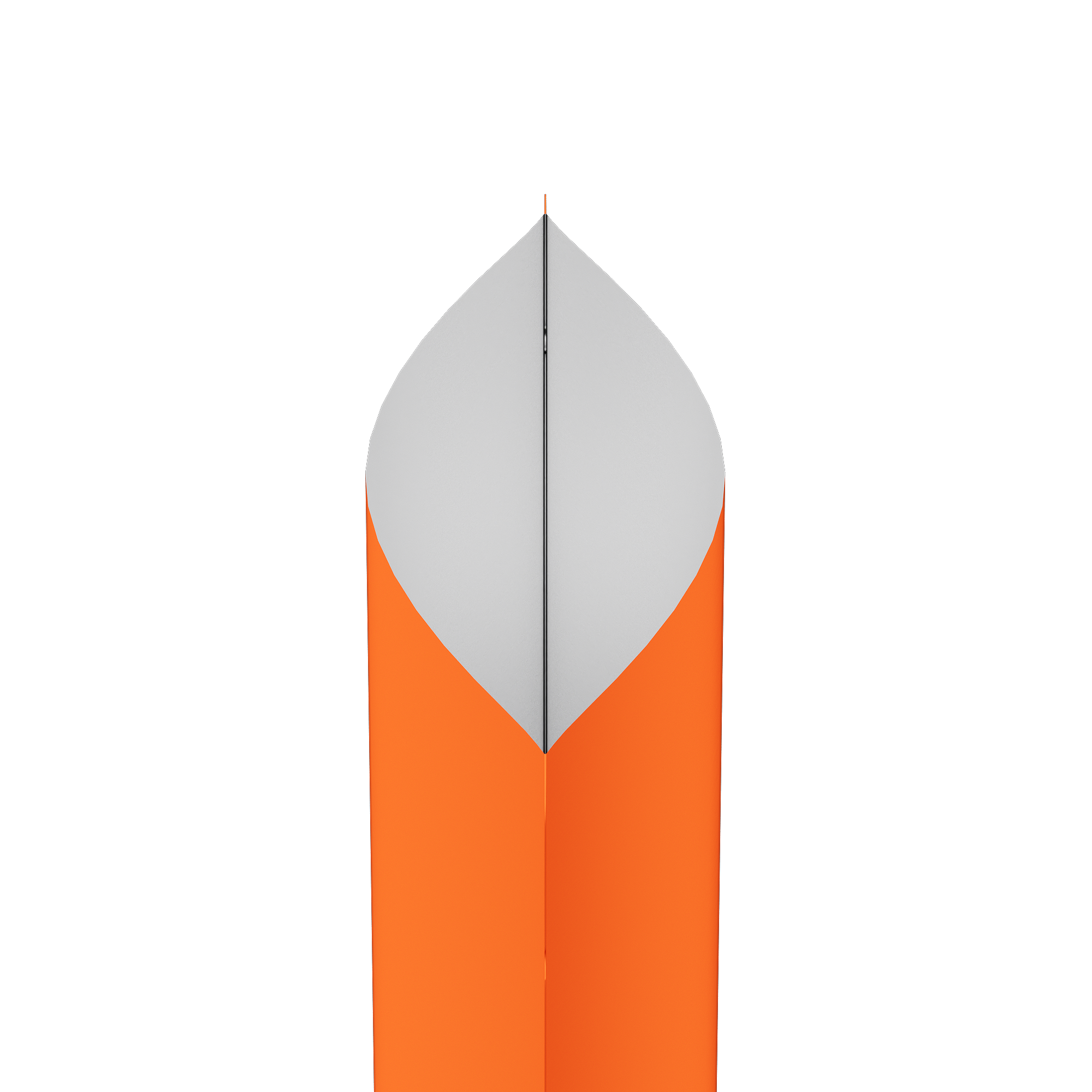 Matte Pumpkin Seed Orange Square Aluminum with Rounded Corner Stand Up SlickSeal™ Bags