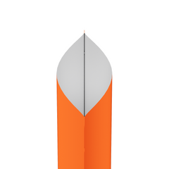 Matte Pumpkin Seed Orange Square Aluminum with Rounded Corner Stand Up SlickSeal™ Bags
