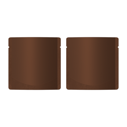 Matte Mahogany Brown Square Aluminum with Rounded Corner Stand Up SlickSeal™ Bags