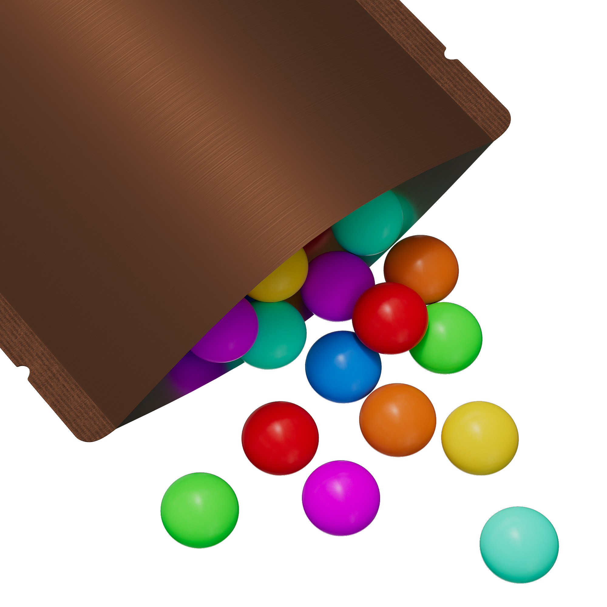 Matte Colored Square Aluminum with Rounded Corner Stand Up SlickSeal™ Bags