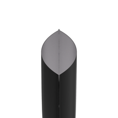 Double-Sided Matte Waxed Black Aluminum Open Bottom SlickSeal™ Sample Bags