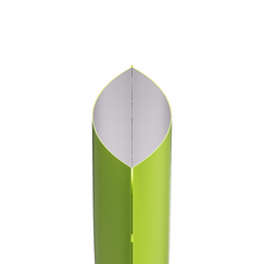 Double-Sided Matte Pistachio Green Aluminum Open Bottom SlickSeal™ Sample Bags
