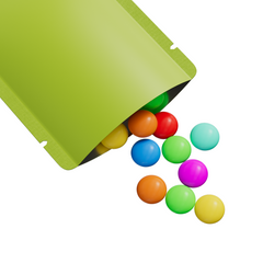 Double-Sided Matte Pistachio Green Aluminum Open Bottom SlickSeal™ Sample Bags