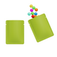 Double-Sided Matte Pistachio Green Aluminum Open Bottom SlickSeal™ Sample Bags